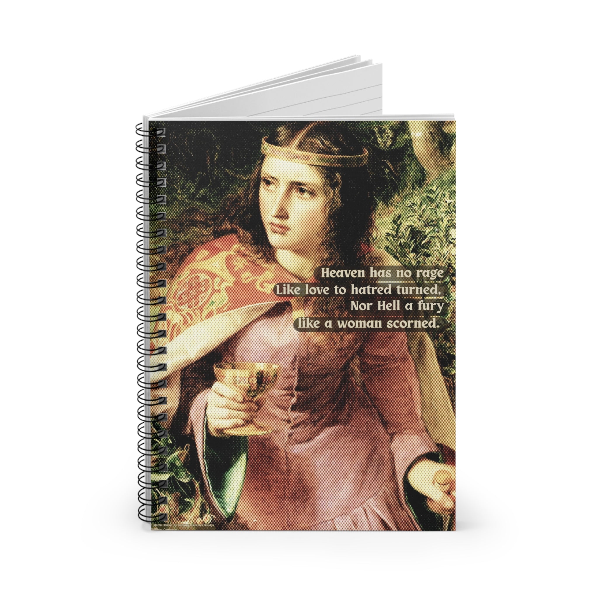 Queen Eleanor Spiral Notebook - Ruled Line